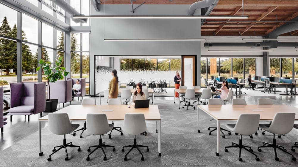 一个团队的软件工程师在办公室协作开发项目。